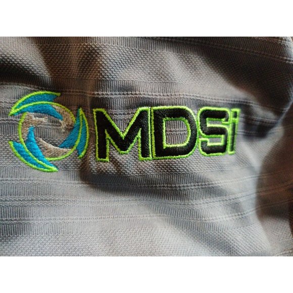 Adidas Golf Polo Shirt Polyester Grey with MDSI Logo men's Size 2XL - Picture 3 of 6